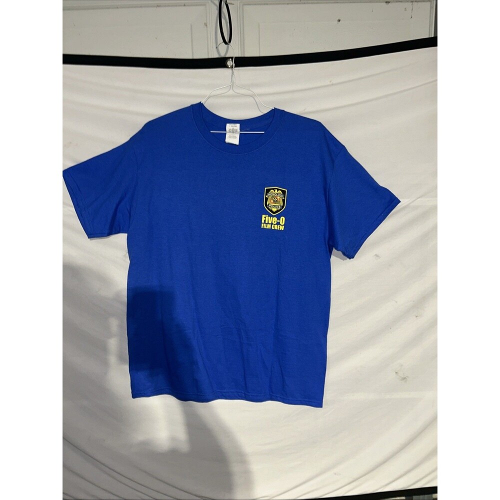 Vintage Hawaii Five O Film Crew Filmed In Hawaii Short Sleeve Shirt L Tv Series
